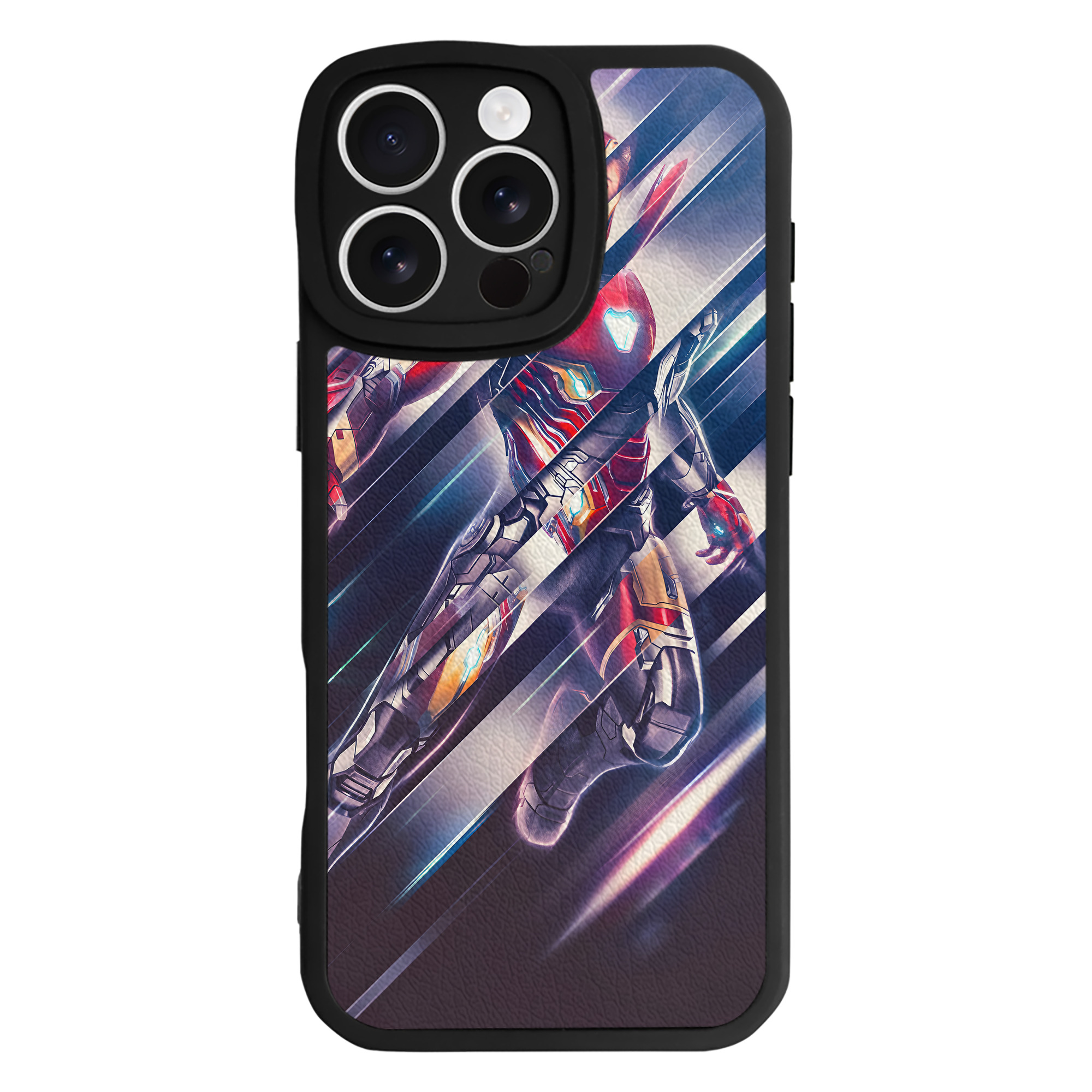（画像用） アベンジャーズ The Avengers 【iPhone 16シリーズ対応】シリコンスマホケース（レザー調） 材質：シリコン
